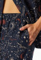 Pyjama lang Flanell dunkelblau bedruckt - X-Mas Family