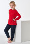 Pyjamas long cuffs heart red - Family