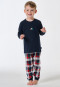 Pyjamas long cuffs check midnight blue - Family
