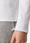 Langarmshirt Doppelripp Cutout weiß - SCHIESSER 150 Years