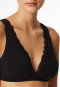 Soft-BH gemoldet ohne Bügel Spitze schwarz - Unique Cotton