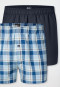 Boxer confezione da 2 in tessuto a fantasia blu - Boxershorts Multipacks