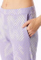 Schlafanzug lang Interlock Bündchen orchid - Modern Nightwear