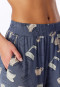 Long Pyjamas, Coffee, Blue-Grey - Casual Fashion