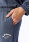 Long Pyjamas with Cuffs, Blue-Grey - Casual Fashion