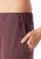 Long Pyjamas, Cocoa Brown Stripes - Casual Nightwear