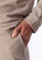 Long Pyjamas with Fine Ribs, Brown-Mottled - Selected! Premium Warming