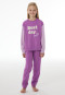 Long Pyjamas with Cuffs, Berry - Nightwear