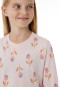 Camicia da notte a maniche lunghe con motivi floreali rosa confetto - Nightwear