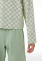 Long Pyjamas with Interlock Checking in Pastel Green - Nightwear