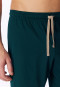 Schlafanzug kurz Ringel tiefseegrün - Casual Nightwear