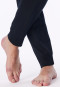 Pyjama long à poignets en bords-côtes avec rayures couleur caramel - Casual Nightwear