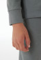 Schlafanzug lang Sweatware Bündchen salbei - Nightwear
