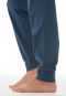 Schlafanzug lang Bündchen Smiley tiefseegrün - Nightwear