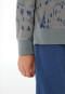 Lange pyjama met manchetten in de kleur salie - Nightwear