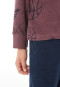 Schlafanzug lang Frottee Bündchen Basketball nachtblau - Teens Nightwear