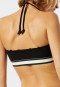 Bandeau Bikini Top gepadded variable Träger schwarz - California Dream