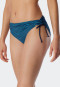 Bikini a fascia con ferretto, coppe morbide, spalline regolabili, a righe, slip midi con fianchi regolabili, acquario - Ocean Dive