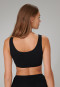 Bustier 2-pack without cups organic cotton black - 95/5