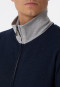 Vrijetijdspak interlock opstaande kraag rits manchetten nachtblauw - Warming Nightwear