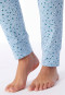 Pants long cuffs flowers leopards light blue - Mix+Relax