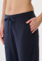 Hose lang Bündchen dunkelblau - Mix+Relax