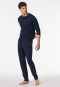 Lange broek met manchetten nachtblauw - Mix+ Relax