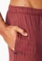 Long burgundy printed pants - Mix+Relax