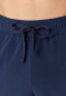 Langere broek met fijne fijnrib-manchetten, warm, deep sea blue - Mix+ Relax