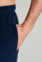 Pantalone in spugna con polsini di colore blu notte - Mix+Relax