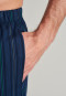 Hose lang Webware Bündchen Streifen jeansblau - Mix+Relax