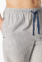 Pants long woven fabric linen stripes admiral - Mix+Relax