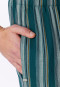 Long pants, woven fabric, deep sea green striped pants - Mix+ Relax