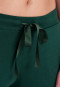 Pantalone lounge lungo / estremamente lungo in modal con pistagna, verde scuro: Mix + Relax