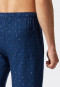 Pantalon d'intérieur long interlock fin lettres bleu - Mix + Relax