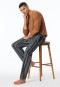 Loungehose lang Webware Organic Cotton Streifen mehrfarbig - Mix+Relax
