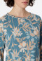 Camicia da notte con maniche a 3/4 e stampa floreale multicolore - Comfort Nightwear