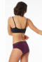 Lot de 2 culottes menstruelles en dentelle noir/prune - Secret Care