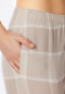 Pyjama lang Flanell beige kariert - Selected Premium Warming
