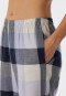 Pajamas long flannel organic cotton checked multi-color - selected! premium