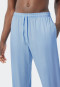 Pajamas long woven satin button placket light blue - selected! premium inspiration