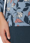 Pajamas 3/4-long blue-grey patterned - Comfort Nightwear