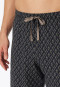 Schlafanzug kurz Interlock Knopfleiste braungrau gemustert - Fine Interlock