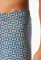 Schlafanzug kurz Organic Cotton braungrau gemustert - Comfort Nightwear