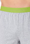 Pyjama court rayures en V vert gazon - 95/5