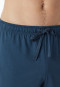 Schlafanzug kurz Streifen jeansblau - Casual Nightwear