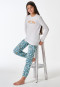 Lange pyjama met bloemenpatroon off-white - Teens Nightwear