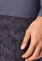 Schlafanzug lang Interlock kohle gemustert - Fine Interlock