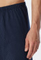 Pyjama long manches courtes poche poitrine ronds bleu air - Essentials Nightwear