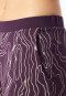 Schlafanzug lang pflaume bedruckt - selected! premium